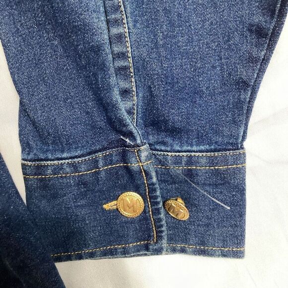 Vintage Bob Mackie Wearable Art Embroidered Jean Jacket Sz 1X Marching Band - Picture 8 of 10